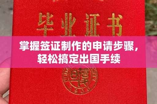 埔盐掌握签证制作的申请步骤，轻松搞定出国手续