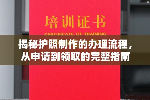 埔盐揭秘护照制作的办理流程，从申请到领取的完整指南