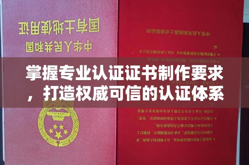 埔盐掌握专业认证证书制作要求，打造权威可信的认证体系