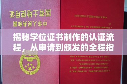 埔盐揭秘学位证书制作的认证流程，从申请到颁发的全程指南
