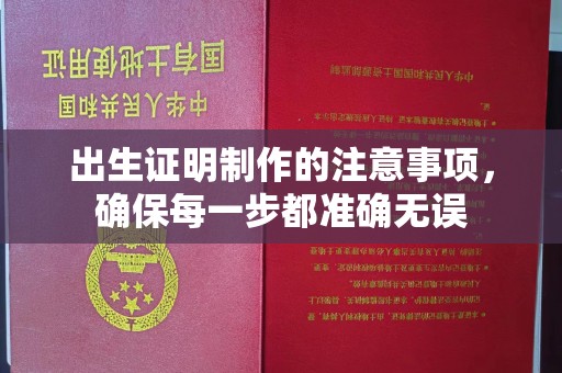 埔盐出生证明制作的注意事项，确保每一步都准确无误